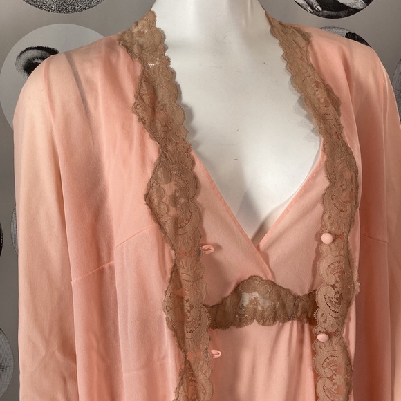 Vintage Emilio Pucci Nightgown & Robe Set Sz M 🍑 - Picture 4 of 12